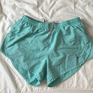 Nike Dri Fit Running Shorts Dry Elastic Waistband Tiffany Blue